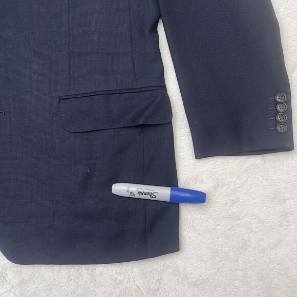 Ermenegildo Zegna High Performance Sport Coat Suit Jacket Navy Size 48 R / 38 R - Picture 6 of 14